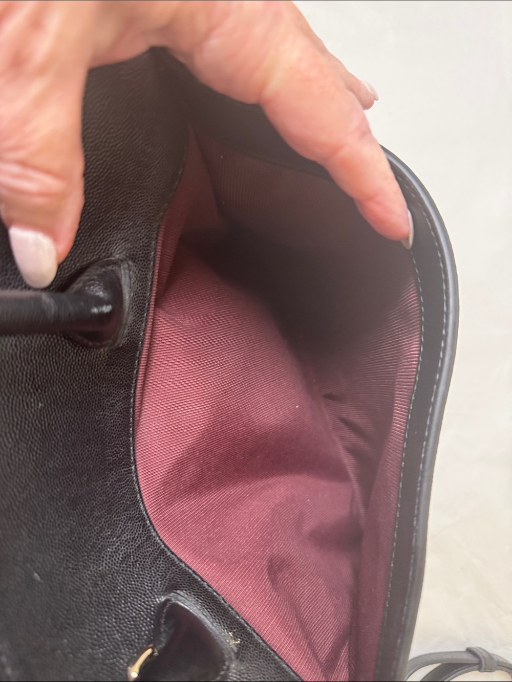 Furla Code Black Leather Dome Satchel with Detachable Strap - Picture 5 of 13